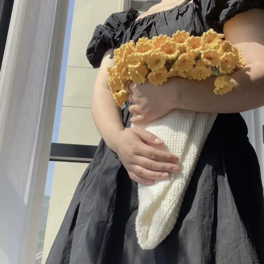 Viral Flower Crochet Bouquet Blanket